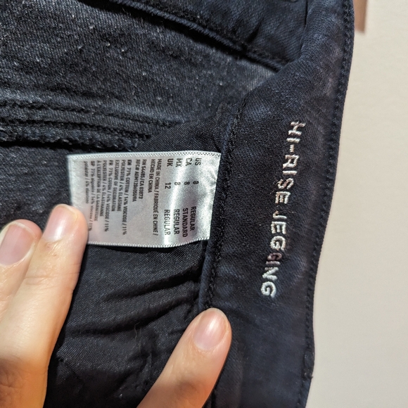 American Eagle high rise jegging black size 8 - Picture 6 of 6